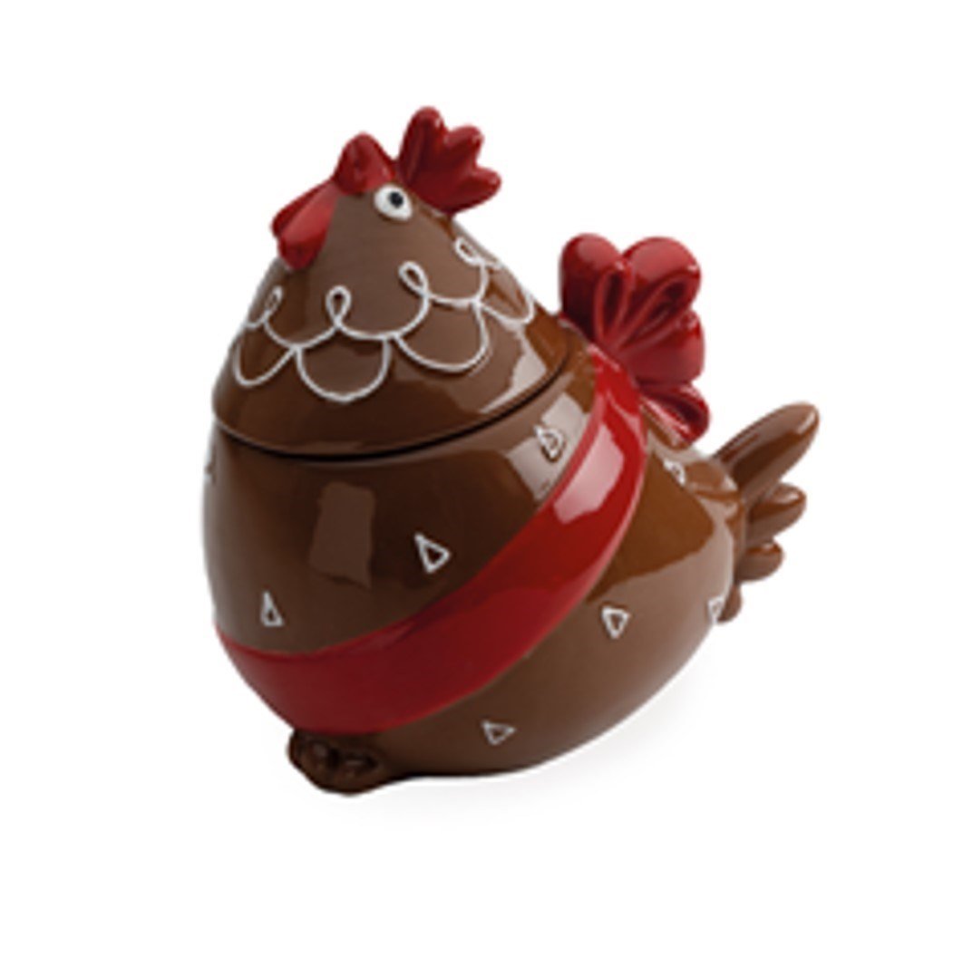 Ceramic jar Chicken Hopcocotte PN N°1 d: 5x11 cm, h: 11 cm