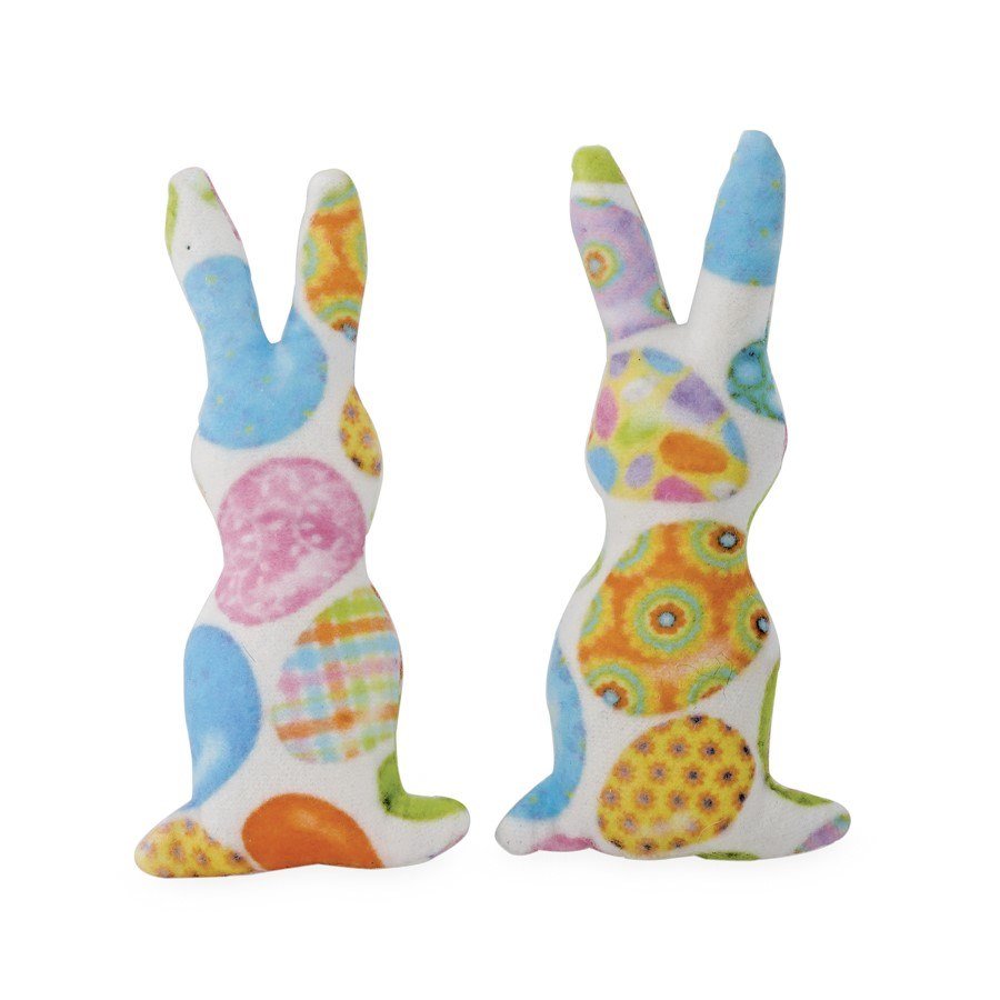 Rabbit Farandole fabric N°1 6 cm, h: 13 cm