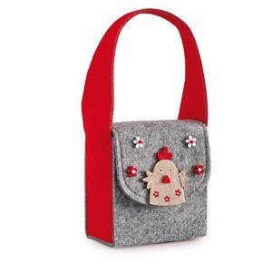 Felt bag Kura Coquette with handle N°1 PN 10x6 cm, h: 10.5 cm